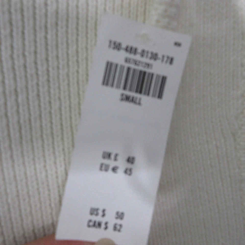 Abercrombie & Fitch Sweater Vest Gold Button Ribbed Nautical Preppy Neutral NWT